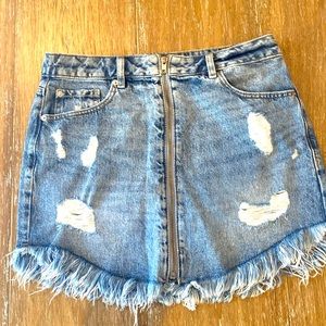 Garage denim skirt